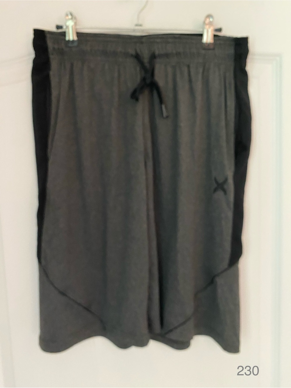 Game Time Men's Gray Athletic Drawstring Shorts